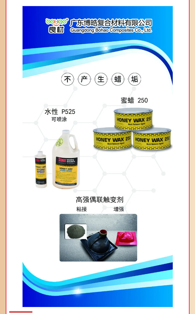 第26屆復(fù)材展廣東博皓熱推產(chǎn)品：美國(guó)Stoner脫模劑、高強(qiáng)偶聯(lián)觸變劑